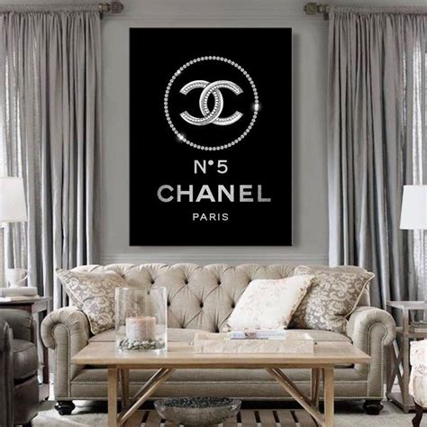 chanel blue artwork|Chanel inspired wall art.